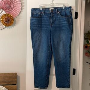 Madewell The High Waist Slim Boyfriend Jean size 16